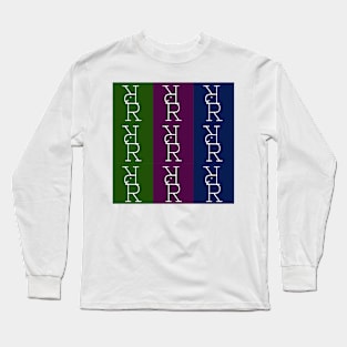 Letter R, the pattern 5 Long Sleeve T-Shirt